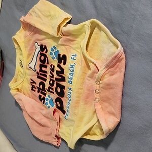 24 months long half sleeve onesie NWOT